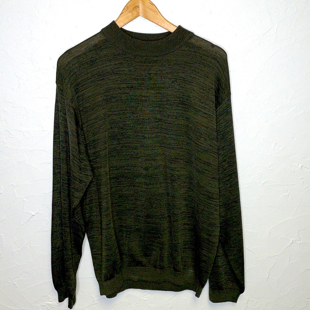 Axist Olive Green Crew Neck Sweater
